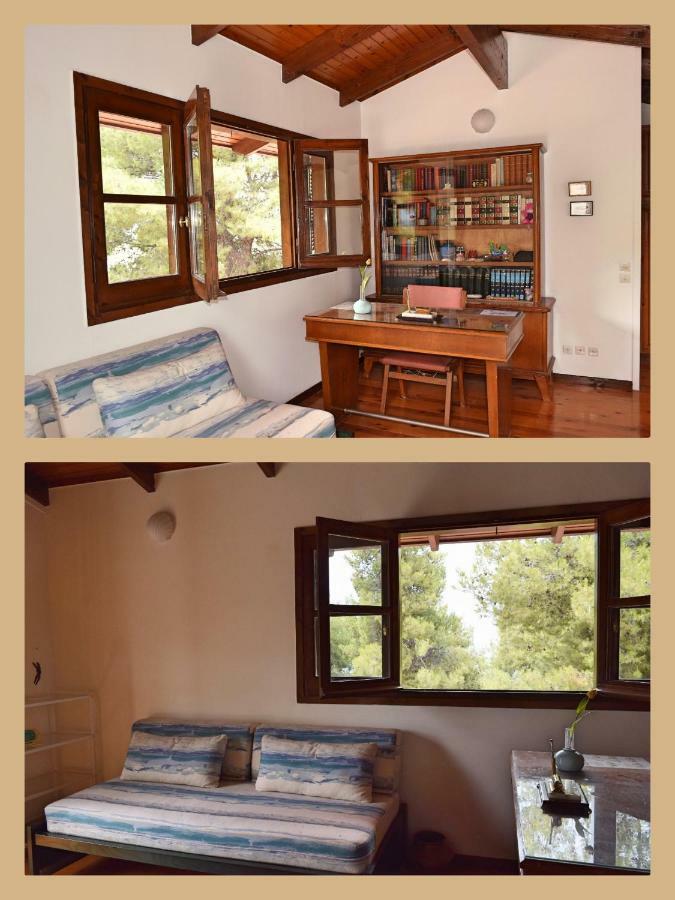 Seaside Villa In Alikes, Chalkida Dhrosiá Eksteriør billede