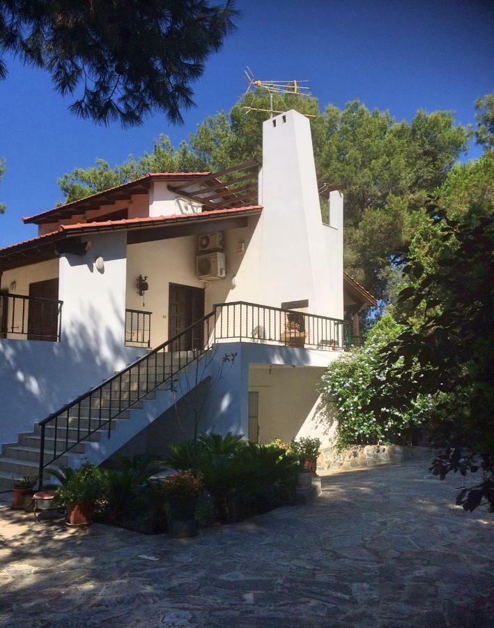Seaside Villa In Alikes, Chalkida Dhrosiá Eksteriør billede